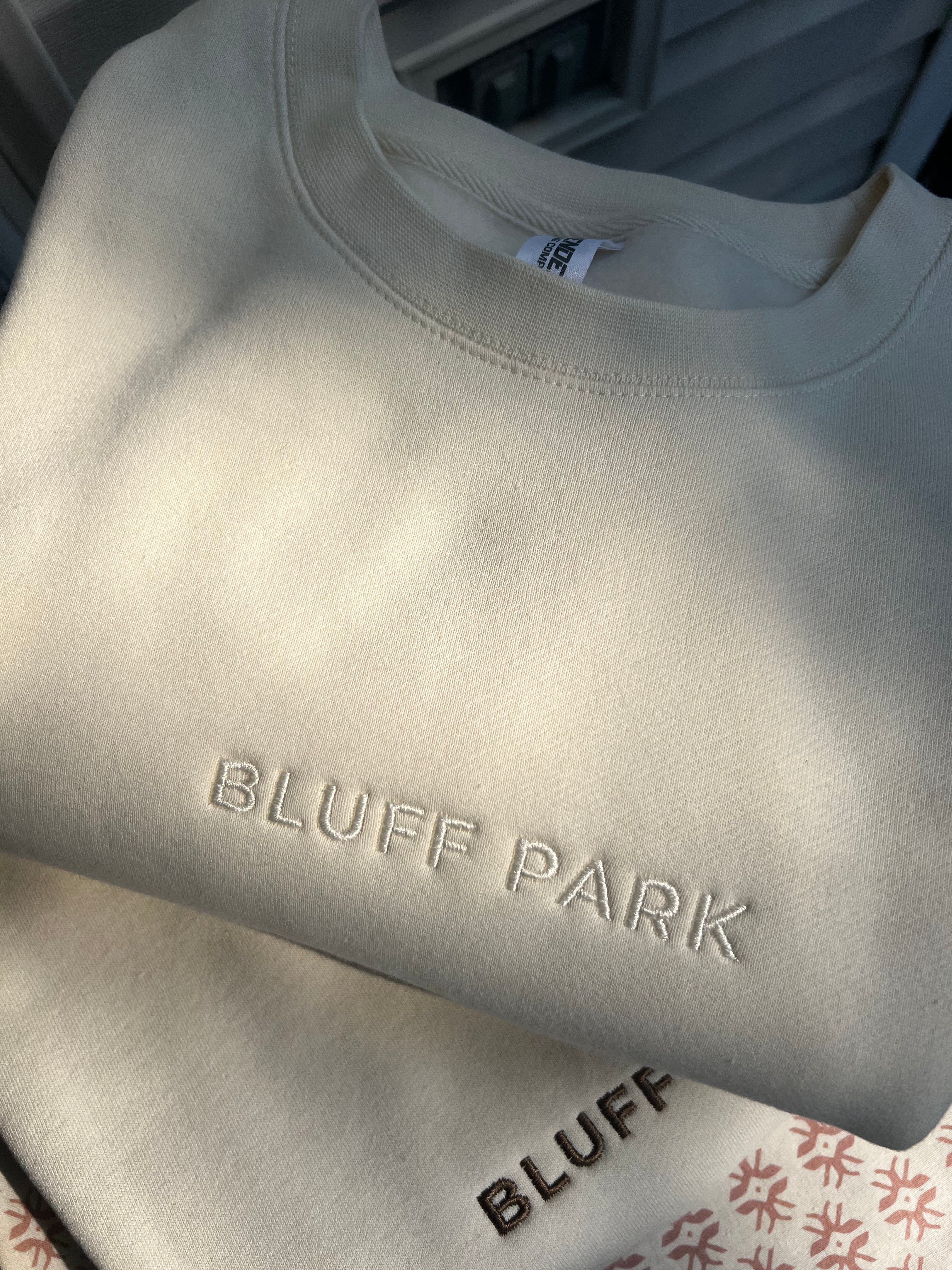 Bluff Park Embroidered Sweatshirt Preorder